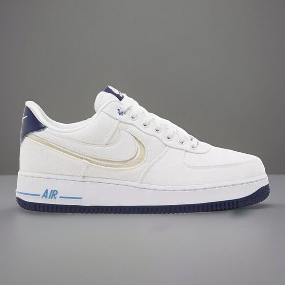 Nike Other - Nike Air Force 1 Low PRM White Fossil Premium Blue NEW DB3541-100 Mens Size 11.5